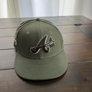 Atlanta Braves Army Green Hat